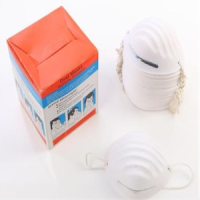 Dust Paper Mask (Taiwan) | Disposable Nonwoven PP Melt‑Blown | FFP1/KN95 Style Dust Protection | Elastic Ear Loops, Nose Clip | Single‑Use Hygiene Mask